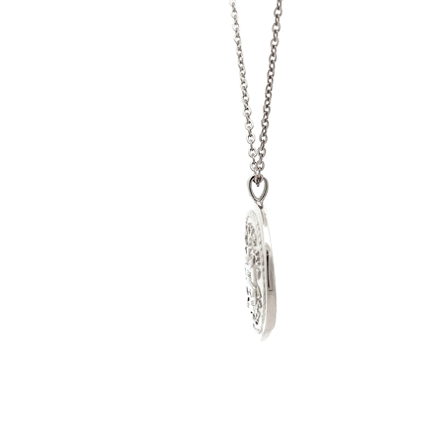 Coin necklace - silver | chain sold separately